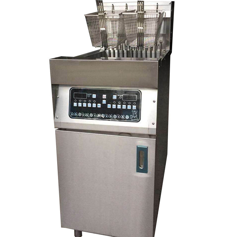 电脑版炸锅商用电立式炸炉带滤油单缸双缸油炸锅落地汉堡店油炸机