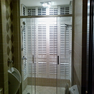 活动百叶窗 透气窗帘 卫生间气窗 实木透气窗 实木百叶窗