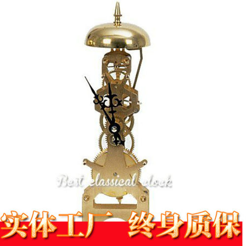 后摆机芯全铜上弦机芯座钟机械配件维Q修古铜钟古典钟表