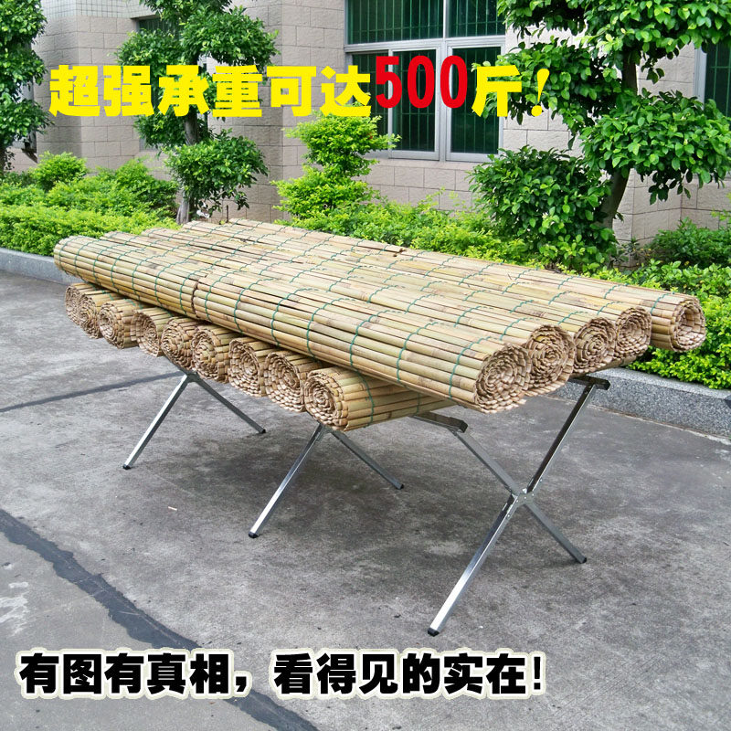 加厚地摊货e架摆地摊货架竹席摆摊折叠架子摆摊桌子承重型货架席