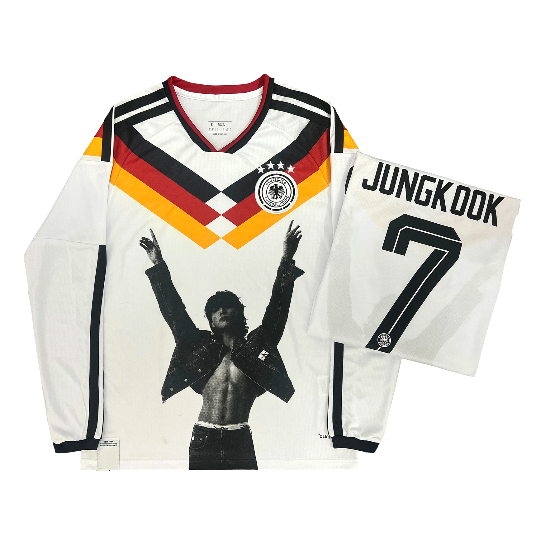 907 | JUNGLOOK-德国战车 田柾国 Remake球衣 人像印花 长袖