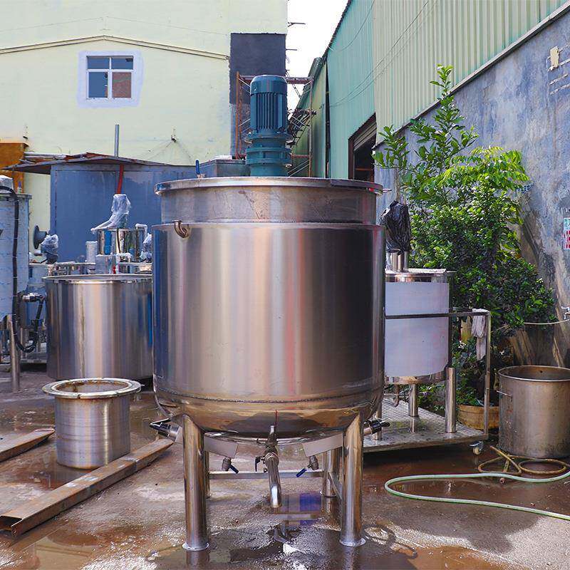 东莞清溪1000L立式化工液体混料罐混合拌料桶电加热混合搅拌机