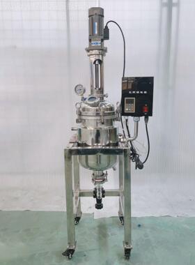 不应锈钢反应 HTSF-20L实验室用反釜 动密电封搅拌罐加热保釜温反