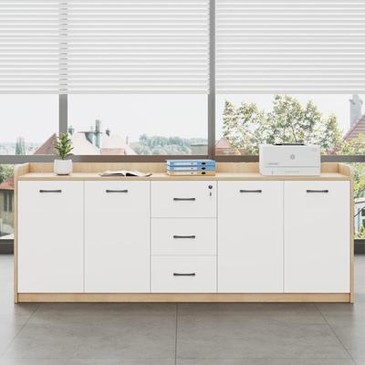 办公室文件柜会议室茶水柜落地矮柜隔断办公桌侧柜置物复印机边柜