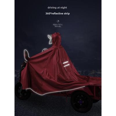 电动三轮车雨衣大运神博记金福摩托车加长雨披遮脸遮脚防水服