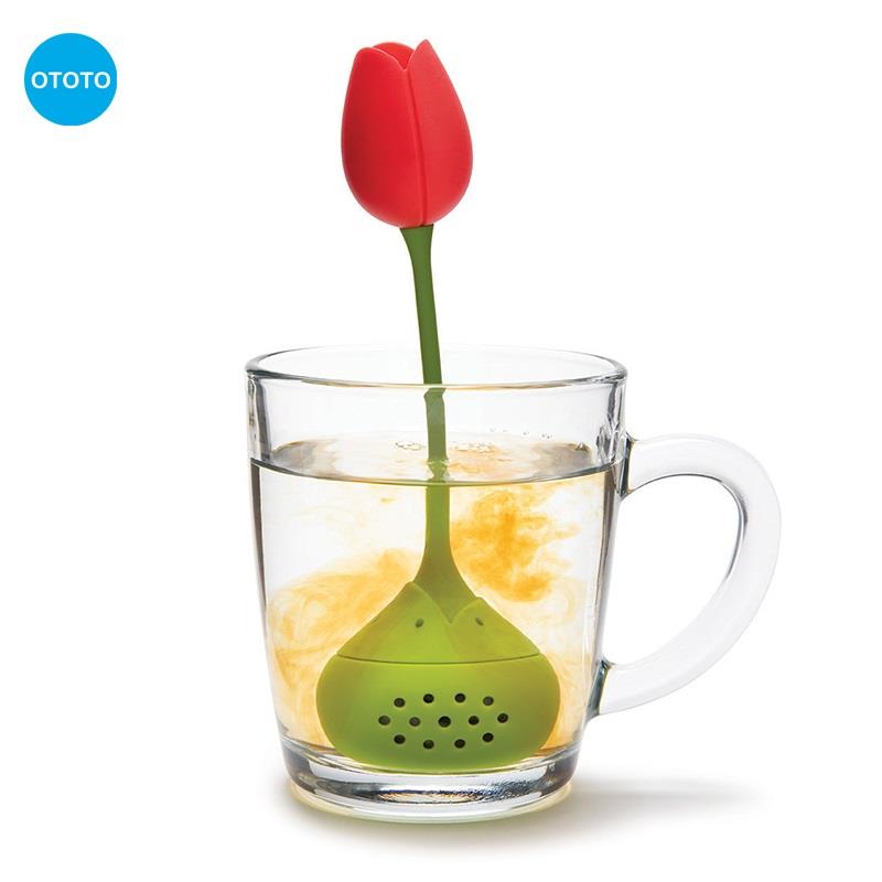 以色列Ototo 郁金香花泡茶器草莓滤茶漏茶叶过滤尼斯湖水怪泡茶球