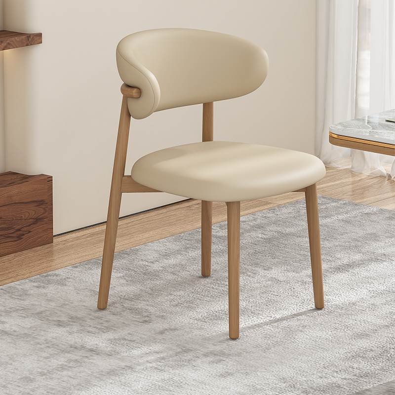 彷实木餐椅家用现代简约椅子北欧饭厅酒店餐桌凳子靠背休闲 书