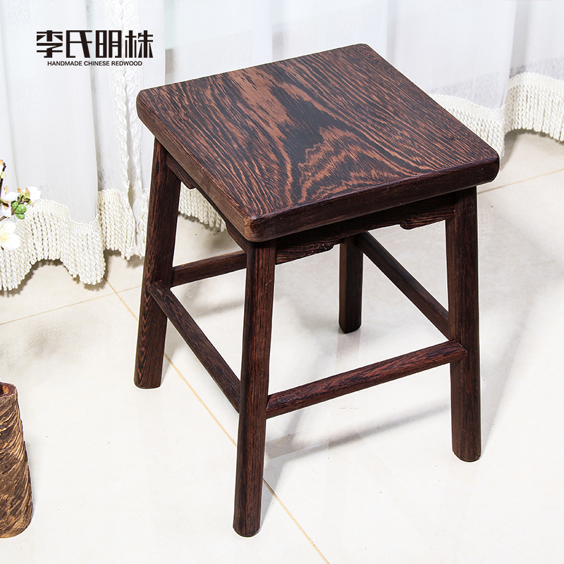 鸡翅木加厚中式餐桌凳