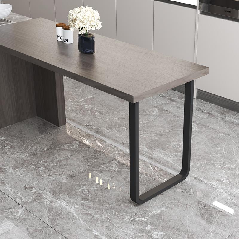 碳素钢高温烤漆圆弧型桌腿支架书桌岛台橱柜支撑吧台梳妆台单边脚