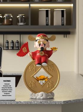 财源滚滚财神摆件高档财神爷店铺前台装饰送朋友公司新店开业礼物