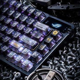 键帽PBT原厂PC透明键盘键帽 PIIFOX赛博废墟客制化热升华个性