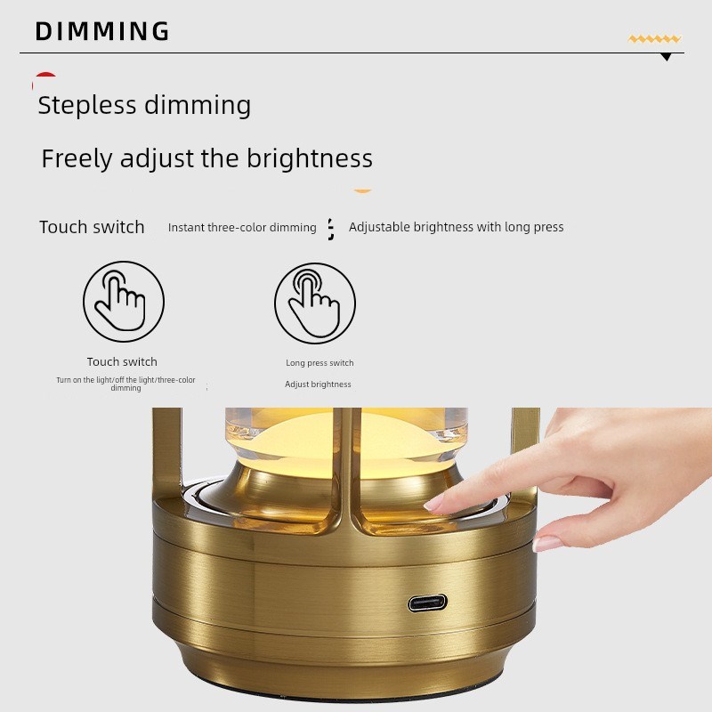 酒吧氛围灯台灯台灯户外露营灯酒店床头夜灯餐桌餐厅酒店桌面充电