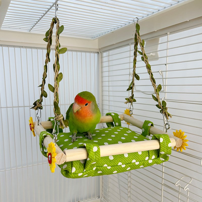 空中小摇篮鹦鹉睡窝夏季小吊床虎皮玄凤牡丹小太秋千玩具和尚鸟窝