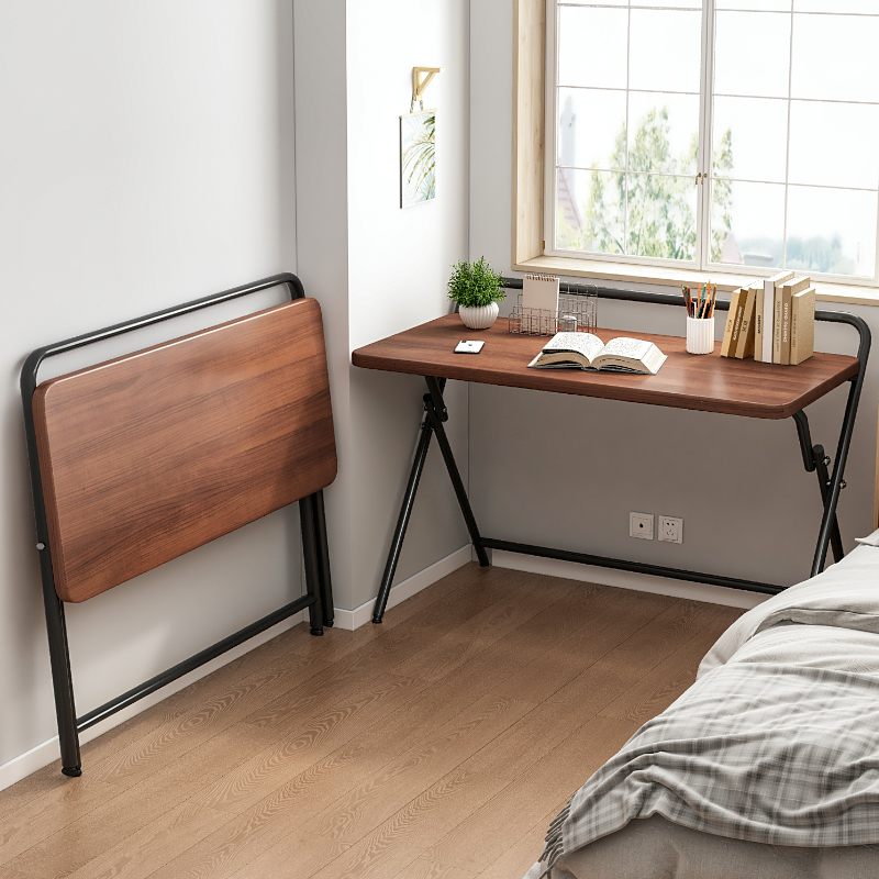 可折叠床边桌不占地小书桌家用学习桌笔记本电脑桌卧室简约办公桌
