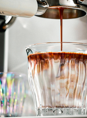 MUN慕威纳 意式咖啡玻璃杯Dity澳白杯拿铁杯复古in咖啡杯