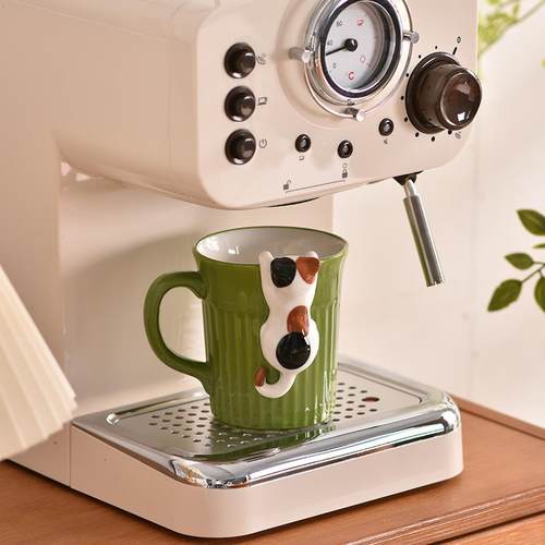 PiaJi 萌猫攀杯乐趣无限 可爱马克杯咖啡杯陶瓷水杯小猫杯子家用