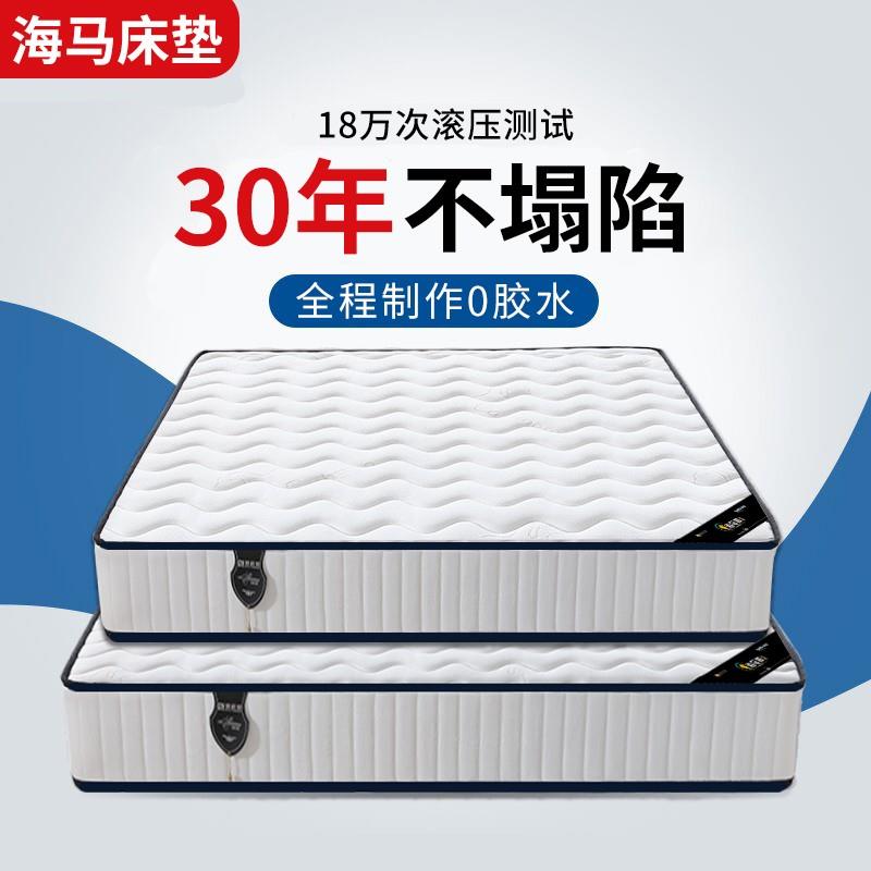 海马椰棕席梦思独立弹簧乳胶软垫家用薄卧室民宿床垫20cm厚酒店硬
