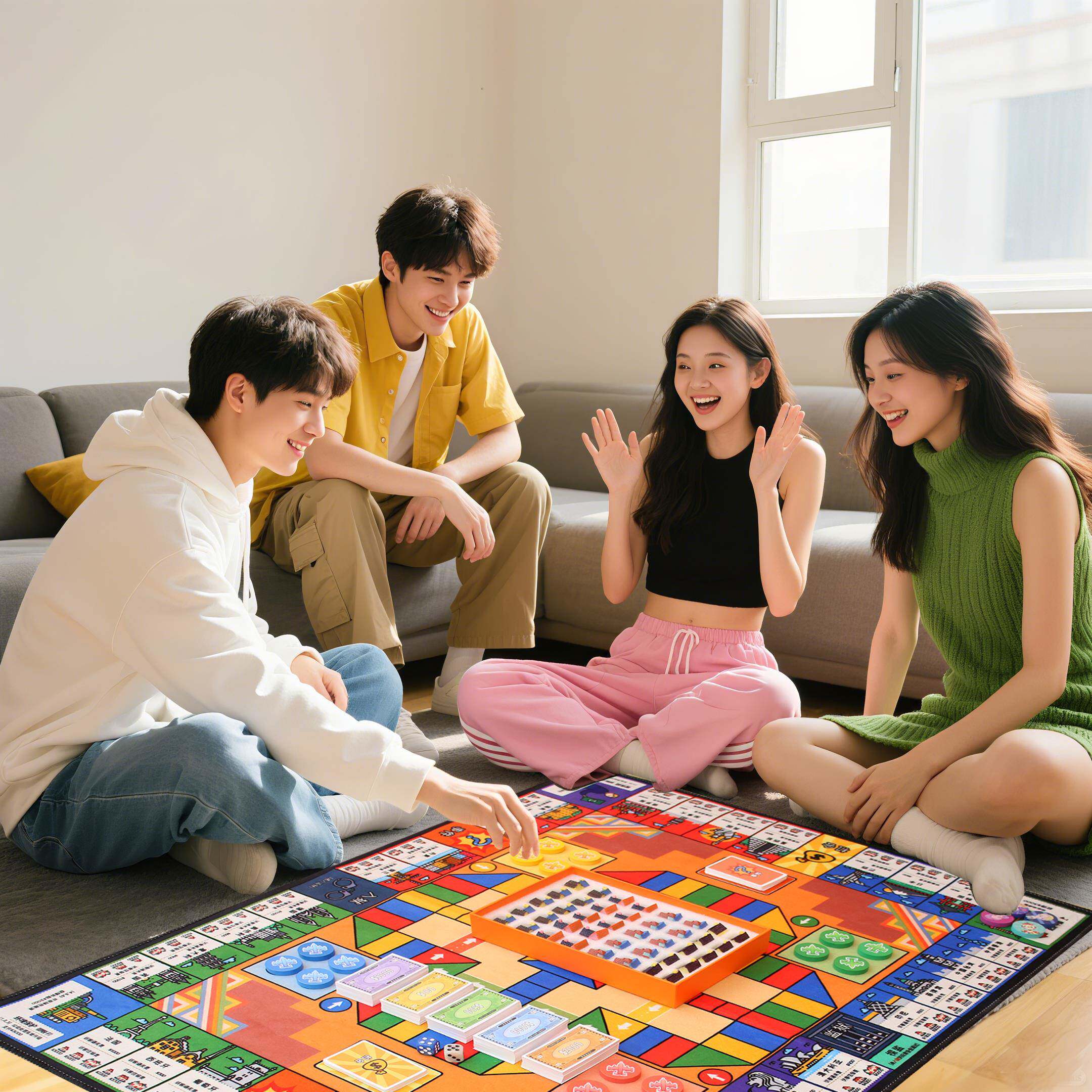 赛和强手棋飞行棋二合一地毯游戏儿童世界之旅成人桌游财商游戏棋