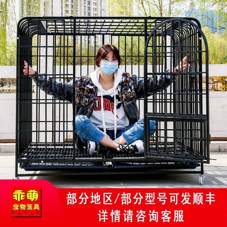 狗笼L大型犬M中型犬小型犬狗笼子阿拉斯加拉布拉多包邮宠物狗笼笼