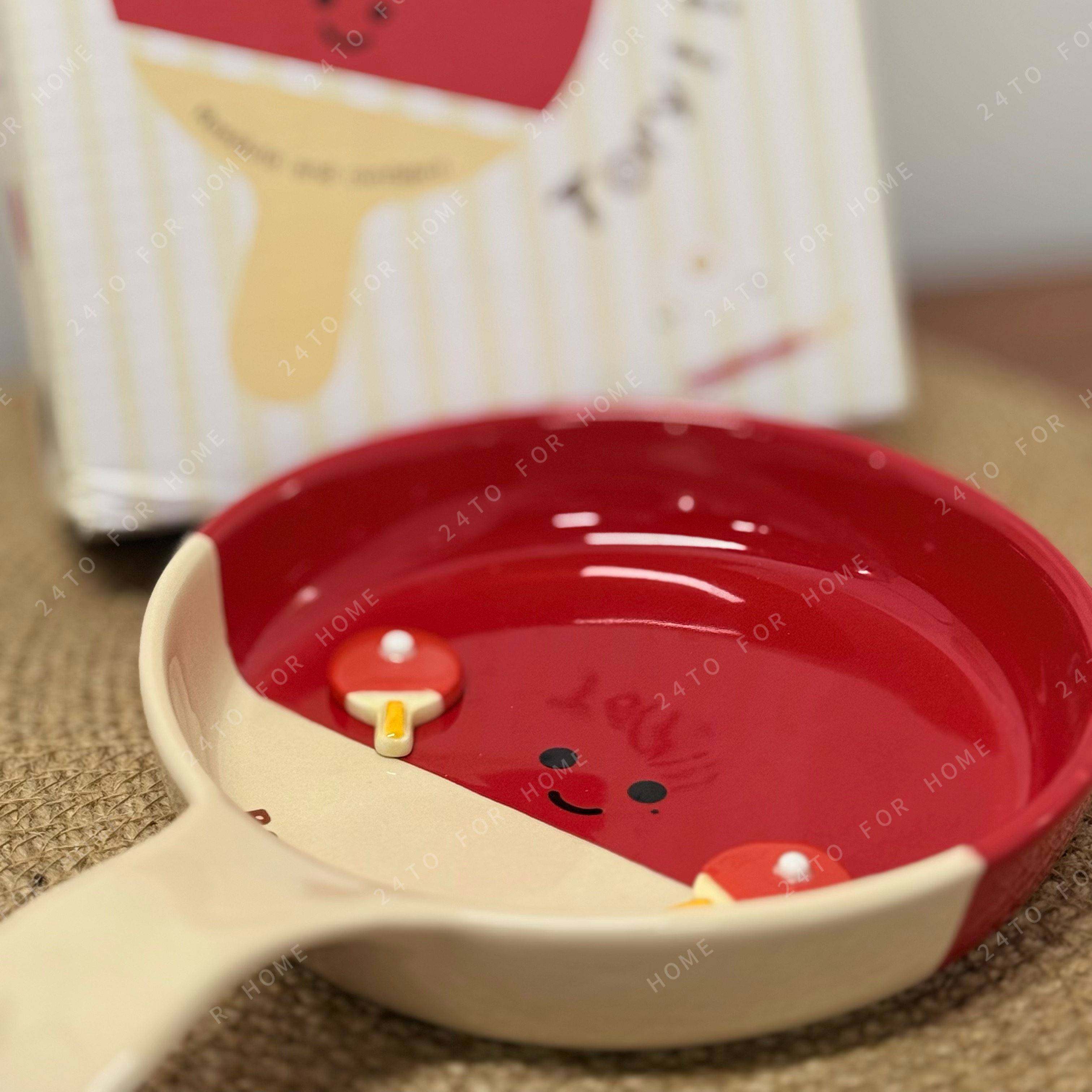 TO FOR HOME 乒乓球盘子手绘陶瓷餐盘高颜值可爱披萨盘釉下彩,餐饮具,盘,淘宝优惠券,粉丝福利购,淘宝优惠卷