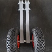 防腐蚀宽轮胎 橡皮艇拖车充气船铝合金简易小拖车 特价 包邮