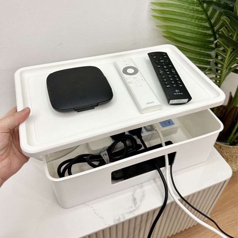 桌面插排集线器收纳盒电源