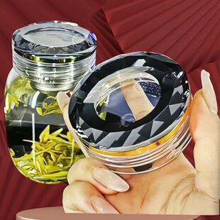 加厚玻璃杯大容量单层矮胖水杯便携高级水晶耐高温茶杯胖胖大肚杯