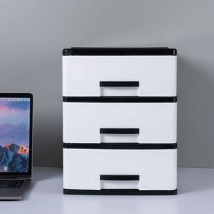 办公室桌面A4纸收纳盒小抽屉式桌上杂物化妆品塑料盒子多层储物箱