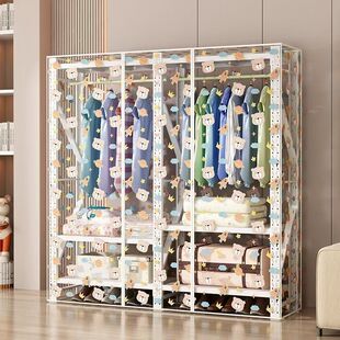 落地挂衣架防尘罩平顶衣货架遮灰置物架透明防水防尘遮挡帘罩方形