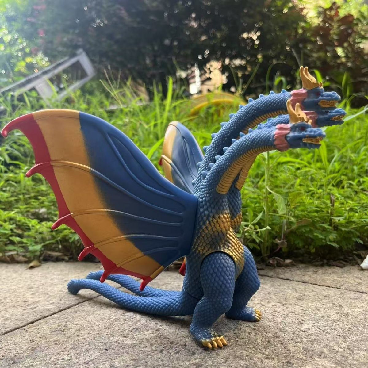 王者基多拉1964幻之配色版本软胶 三头龙基多拉 哥斯拉系列怪兽