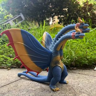 王者基多拉1964幻之配色版本软胶 三头龙基多拉 哥斯拉系列怪兽