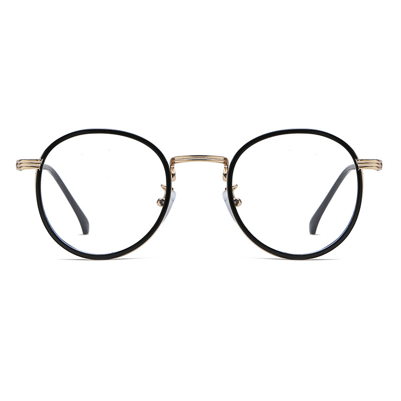 2025新款防蓝光眼镜复古时尚百搭金属眼镜架男工厂近视镜框女