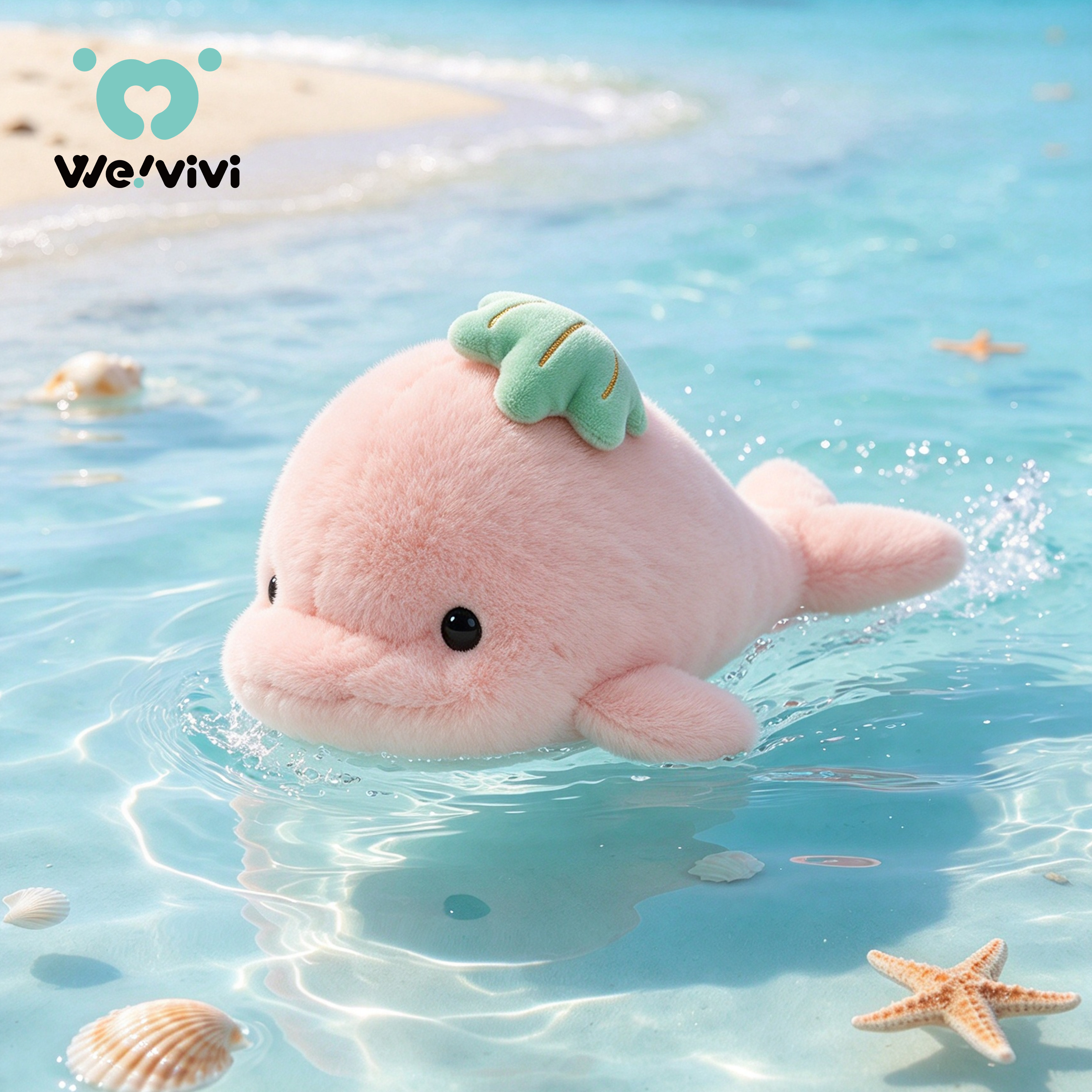 weivivi海豚毛绒玩具可爱陪伴玩偶生日娃娃公仔送小朋友送孩子