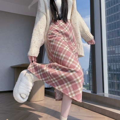 高腰显瘦直筒裙子A字长裙