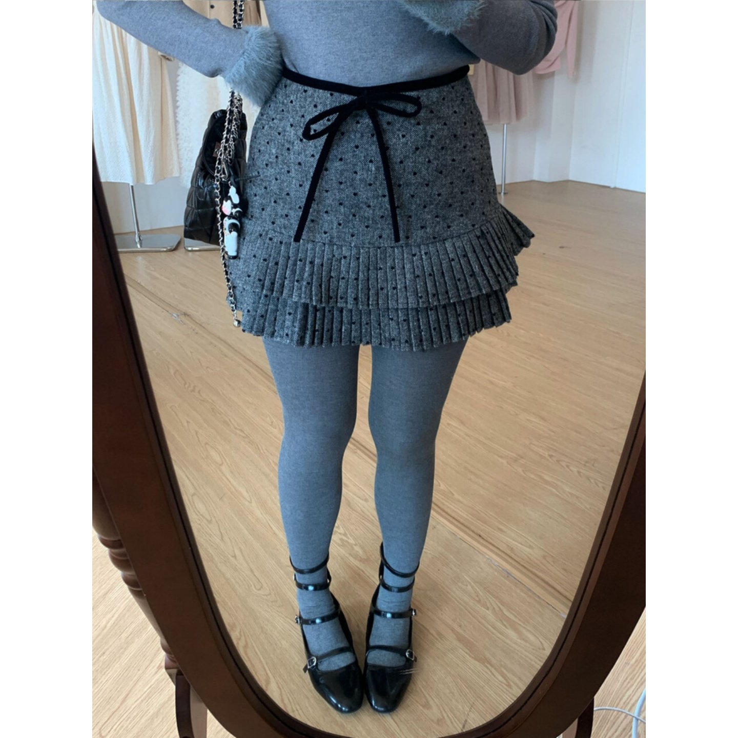 甜美百褶短裙显瘦百搭短裙