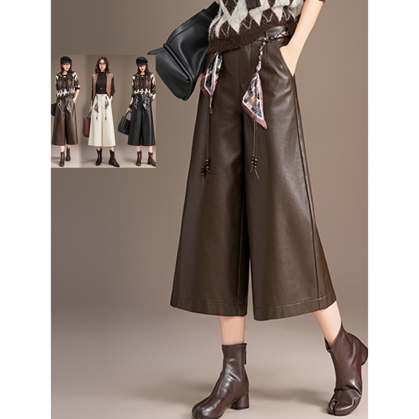 2025新款潮流大码显瘦裤子厚款