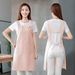 围裙家用厨房防水防油2024新款 洋气 网红工作服女日式 做饭围腰时尚