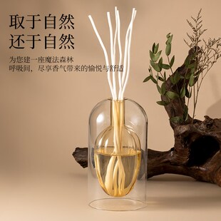 无火香薰瓶子精油简约风藤条高级香氛扩香器空瓶玻璃摆件家用室内