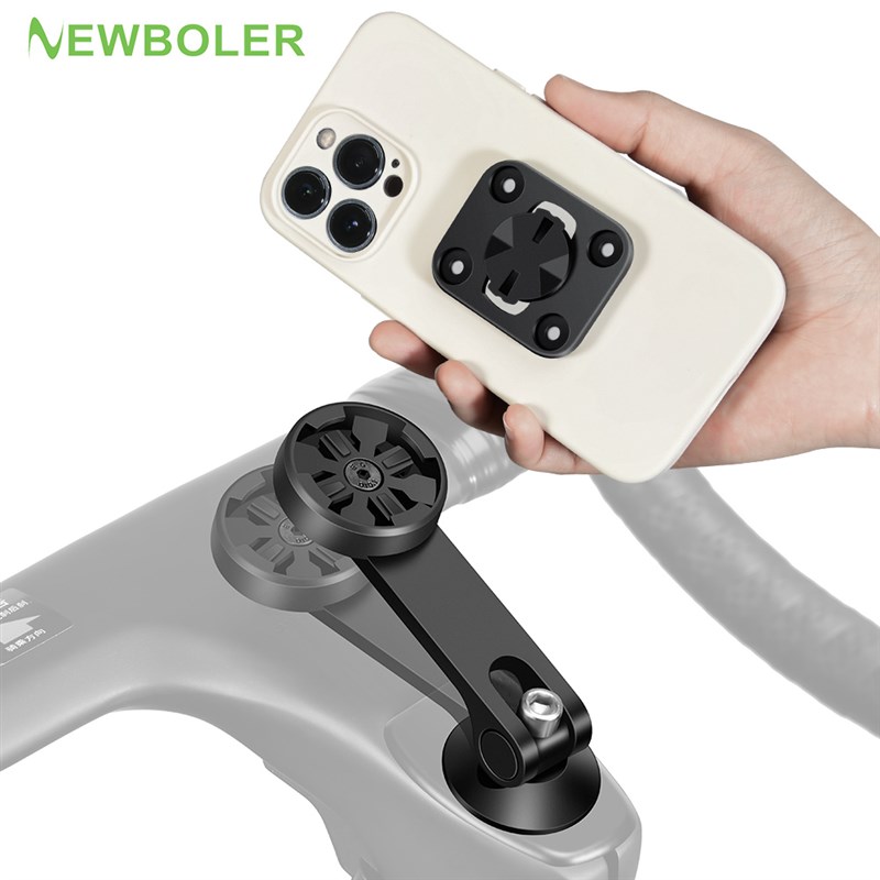 NEWBOLER自行车手机支架背N扣固定座延长码表架