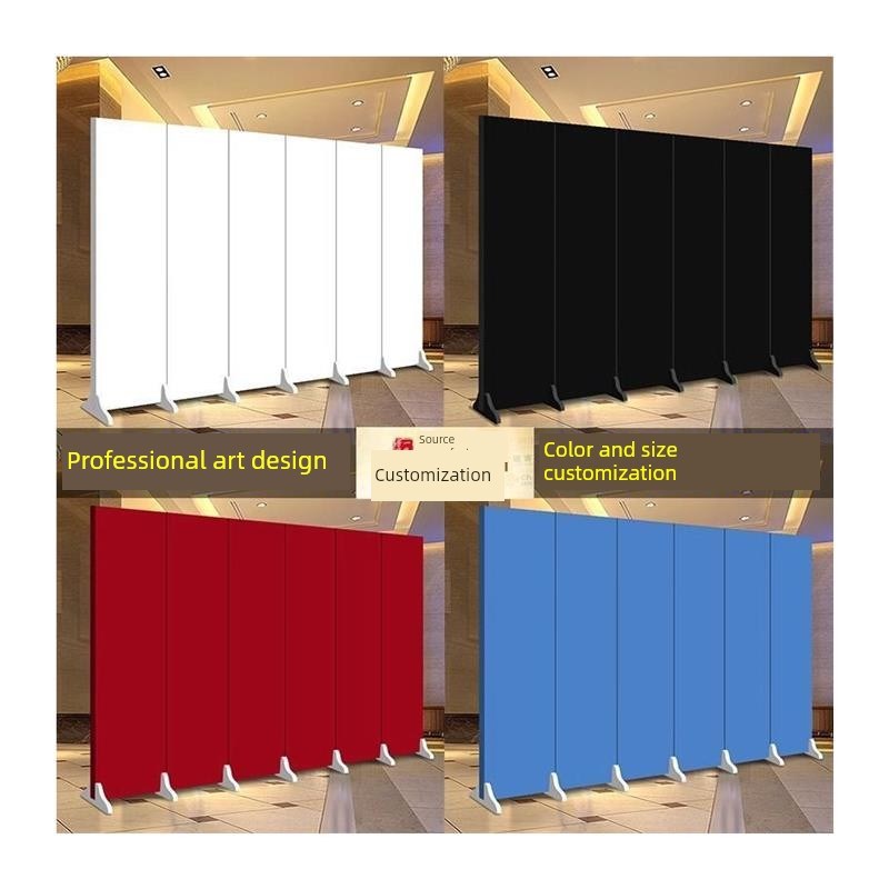 房间活动隔断墙板带门简易屏风屏蔽板活动假墙免安装隔断墙