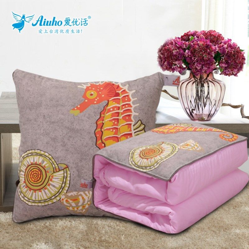 汽车被子两用抱枕被四季车用加厚大号冬季多功能卡通车载办公室,居家布艺,抱枕被,淘宝优惠券,粉丝福利购,淘宝优惠卷