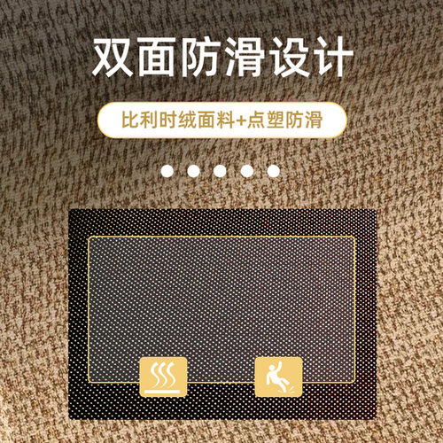 厨房地垫防滑防油防水免洗家用耐脏防水进门口脚垫吸水长条地毯