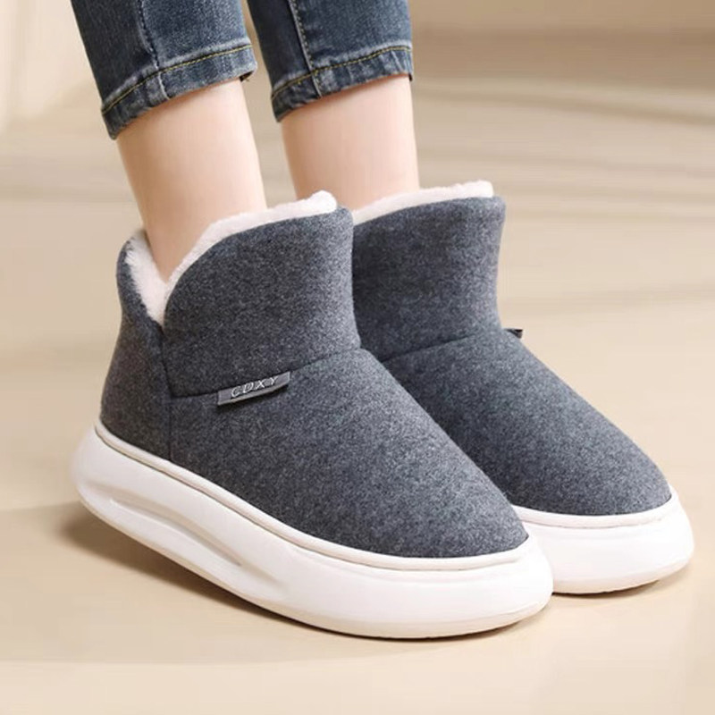 加厚底冬季包跟棉拖鞋柔软踩屎感加D绒保暖老人室内男女士防滑棉