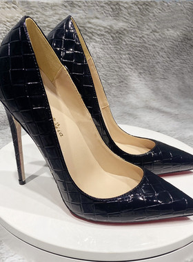 12cm黑色高跟鞋女细跟2021z春秋新款尖头单鞋通勤职业鞋百搭浅口