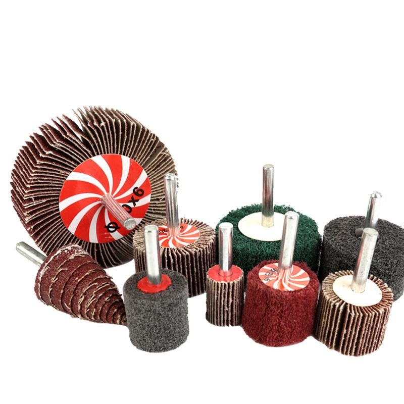 百带柄叶百洁布内磨电头动打磨头打磨抛光轮不锈钢砂轮纸717打磨