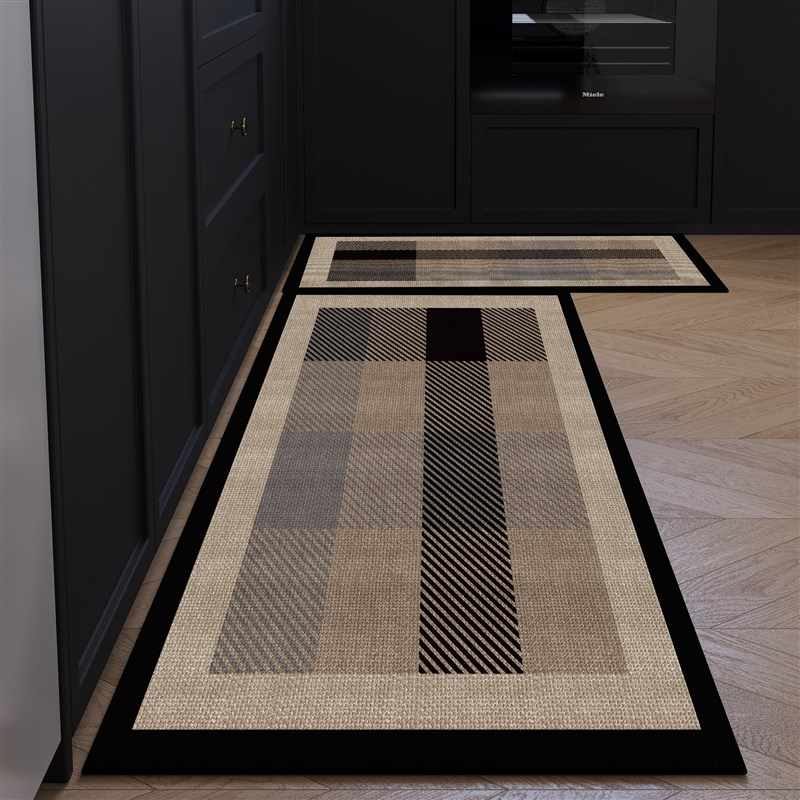 欧式定制厨房地垫家用长条地毯吸油吸水耐脏防滑脚垫吸水垫进门垫