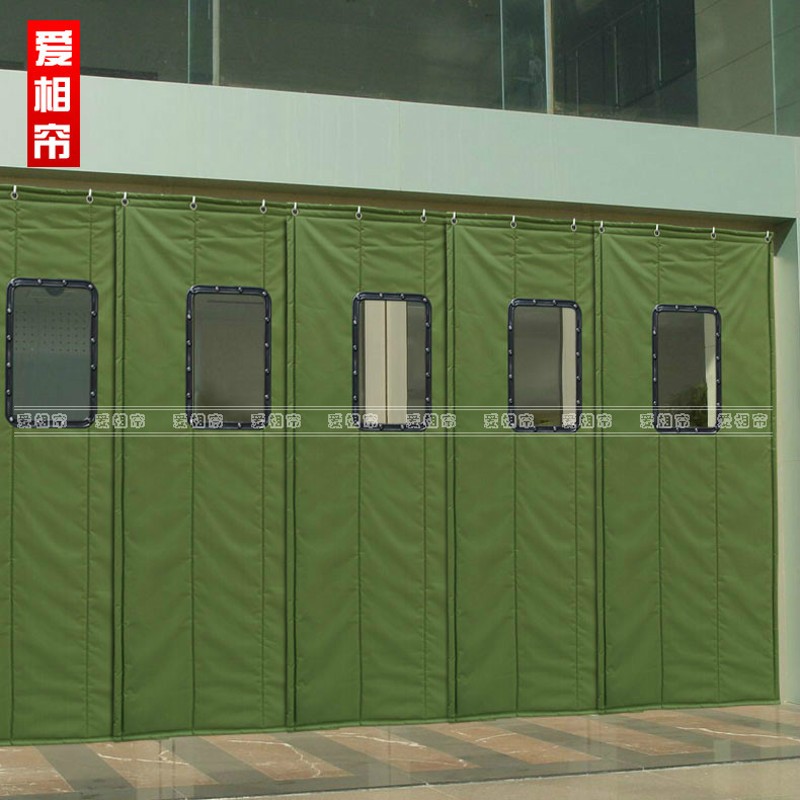定做棉门帘子空调冬季保暖v保温加厚防水帆布隔音家用冬天防风超