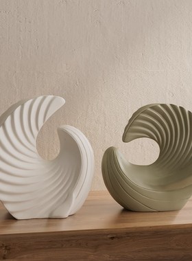 简约艺术家居展示柜装饰品摆件高级感小众客厅酒柜样板间书房摆设