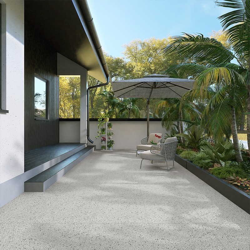 水洗石瓷砖外墙庭院景观鹅卵石造景砖室外防滑水磨石地砖600x1200