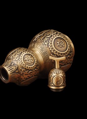 房屋缺角补角牌 纯铜八卦葫芦 五行化解新房东南西北缺角乔迁摆件